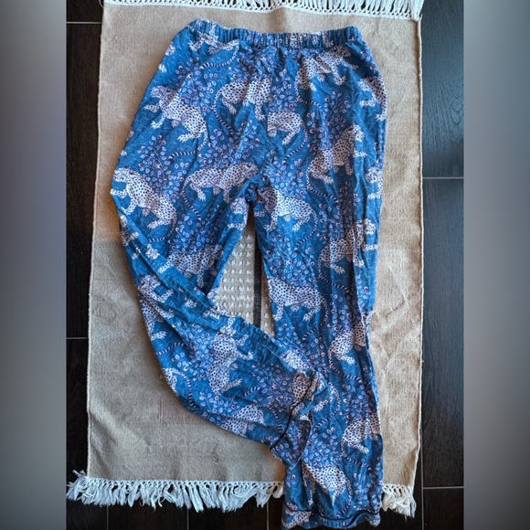 Printfresh Pajama Set (Top and Pants) in Blue/Indigo Leopard Bagheera, Size M - Picture 4 of 8